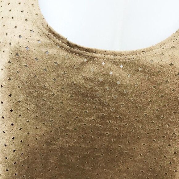 Faux Suede Die Cut Tank Top - Picture 5 of 6